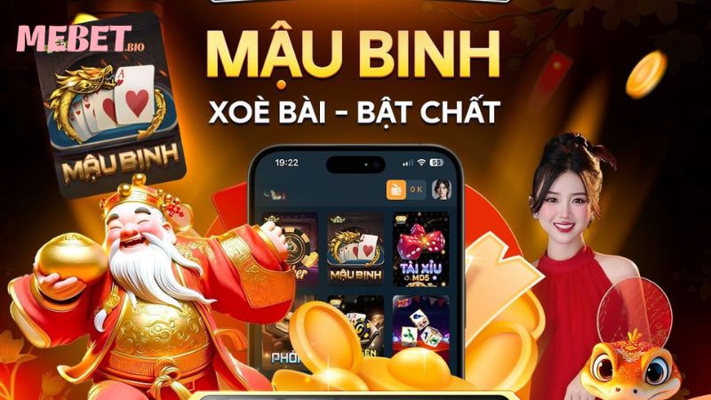 Sảnh game bài Mebet hấp dẫn